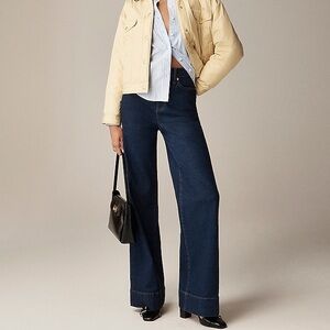 J. Crew Blue High-Rise Trouser Jeans